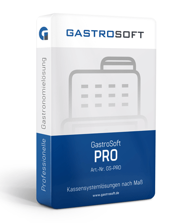 Kassensoftware Gastronomie GastroSoft Professional - unlimitierte Tische + TSE KassenSichV Finanzamtkonform
