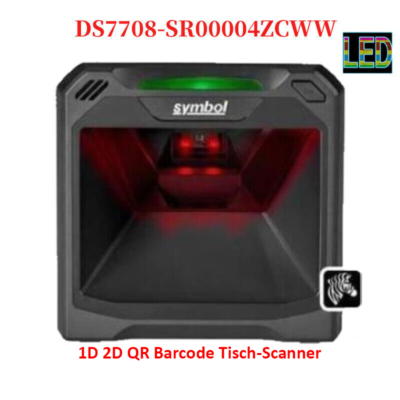1D/2D Tischscanner Zebra Symbol DS7708-SR USB Barcodescanner LED Scanstrahlen kaum sichtbar DS7708-SR00004ZCWW