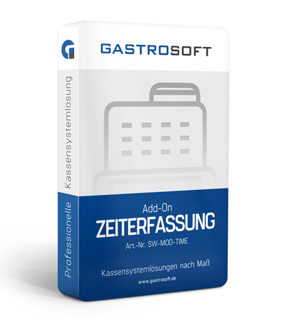 Gastronomie Zeiterfassung Add-On für Kassensoftware GastroSoft Standard & Professional