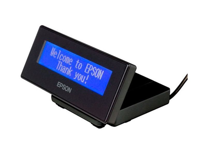 Kundenanzeige Epson DM-D30, 2 zeilig, USB Anschluss, dunkel, A61CF26111
