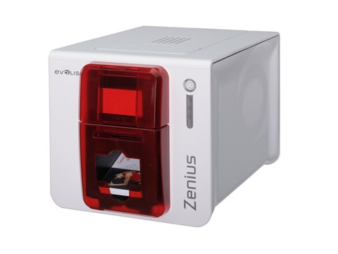 Kartendrucker Farbe Evolis Zenius Expert, USB + Ethernet, rot, ZN1H0000RS