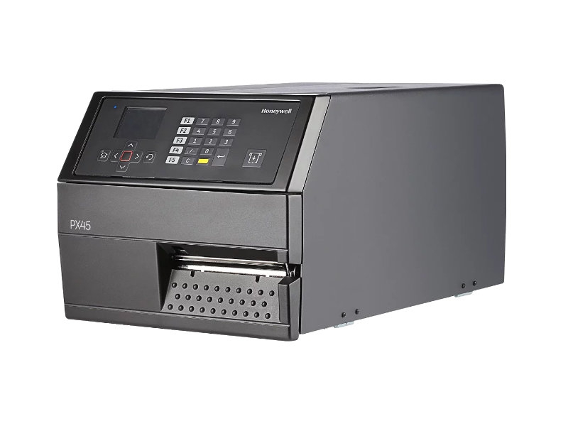 Industrie-Etikettendrucker Honeywell PX45 Thermotransfer, 203dpi, Farb-Display, RS232 + USB + Ethernet + WLAN, Abschneider, PX45A02000030200