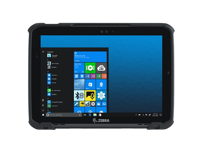 12 Zoll Tablet Zebra ET80 mit Win 10 Pro, Intel Core i5-1130G7-Prozessor, 8GB RAM, 256GB SSD, Fingerprint-Leser, ET80A-0P5A2-0F0