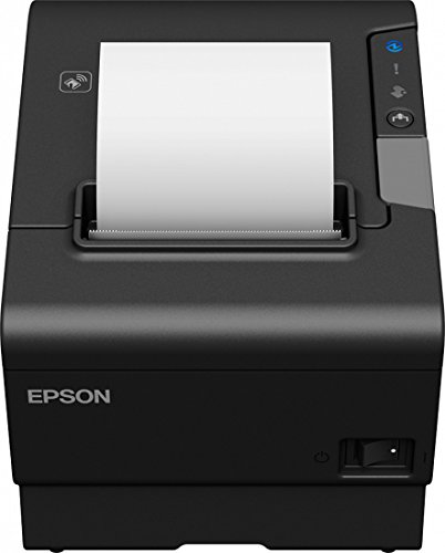 Bondrucker Epson TM-T88VI USB / Ethernet, schwarz, 80/58mm-Thermo-Bon-Kassendrucker, C31CE94112, M338A