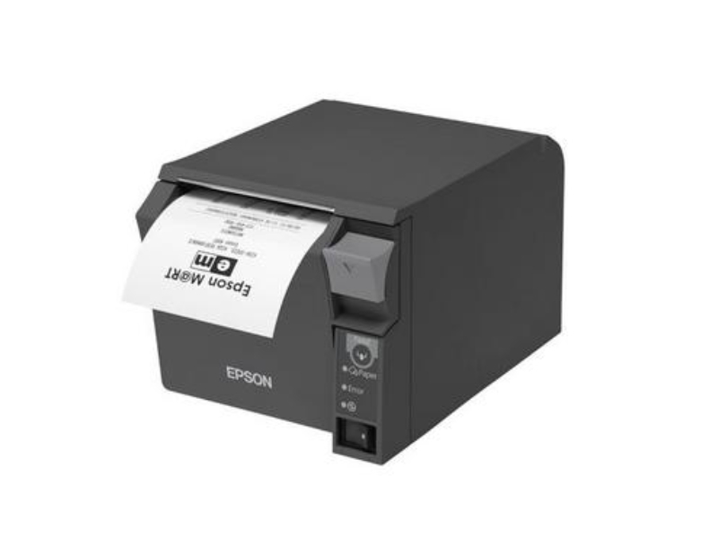 Küchendrucker Bondrucker Epson TM-T70II mit Frontausgabe, 80mm, Abschneider, USB + Ethernet, schwarz, C31CD38025C0