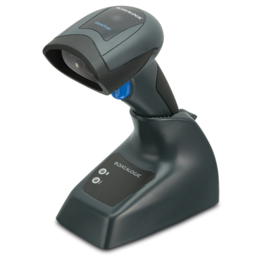 1D Bluetooth Handscanner Datalogic QuickScan Mobile QBT2131 USB-KIT mit Lade-Übertragungsstation, schwarz, QBT2131-BK-BTK1