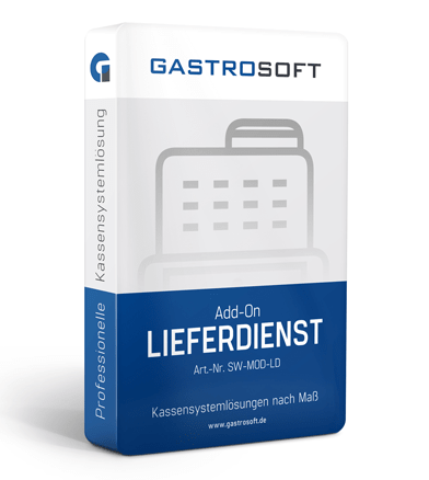 GastroSoft Kassensoftware Pro + Lieferdienst / Bringdienst Modul + TSE Einheit KassenSichV